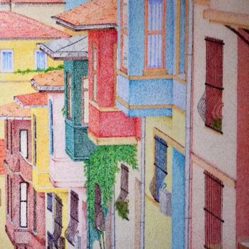 Peinture intitulée "istanbul" par Andre Rollet, Œuvre d'art originale, Acrylique Monté sur Châssis en bois