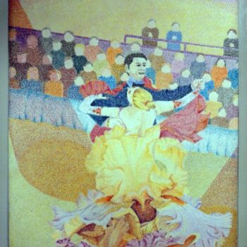 Dessin intitulée "les danseurs" par Andre Rollet, Œuvre d'art originale, Crayon