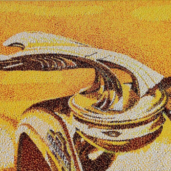 Pintura titulada "chevrolet" por Andre Rollet, Obra de arte original, Acrílico Montado en Cartulina