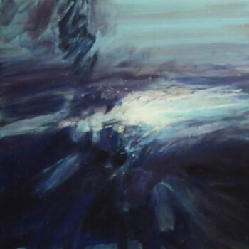 Pintura titulada "Aquamarine" por André Rouquet, Obra de arte original, Oleo
