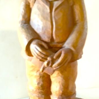 Sculpture intitulée "père noel" par André Saunier, Œuvre d'art originale, Bois