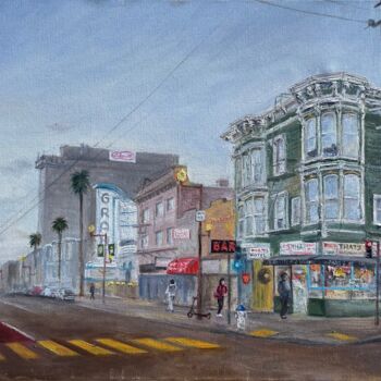 Painting titled "Along the Mission S…" by Andre Volchinski, Original Artwork, Oil