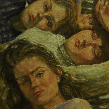 Pintura titulada "Daydreaming, 21st C…" por Andrea Aleksic, Obra de arte original, Oleo