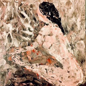 Peinture intitulée "BAGNANTE" par Andrea Collemaggio, Œuvre d'art originale, Huile