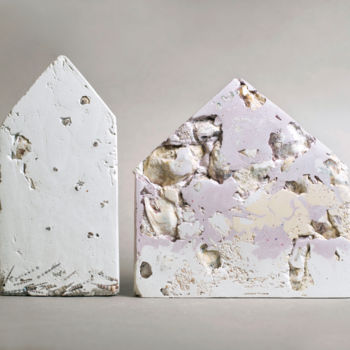 Sculpture intitulée "Sedimentazione" par Andrea Cristino, Œuvre d'art originale, Mosaïque