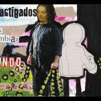 Painting titled "Castigados" by Andrea Díaz Cabezas (A. Dicab), Original Artwork