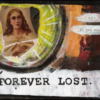 「Jesús: forever lost…」というタイトルの絵画 Andrea Díaz Cabezas (A. Dicab)によって, オリジナルのアートワーク
