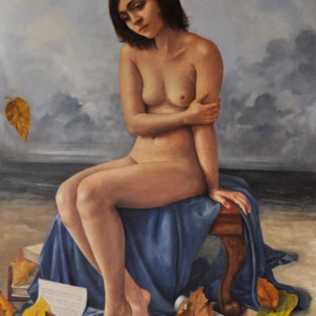 Pittura intitolato "AUTUNNO" da Andrea Esposito, Opera d'arte originale, Olio