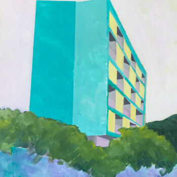 Schilderij getiteld "Hotel01" door Andrea Francesco Luigi Granchi, Origineel Kunstwerk, Acryl