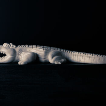 "Crocodile" başlıklı Heykel Andrea Gardini tarafından, Orijinal sanat, Taş