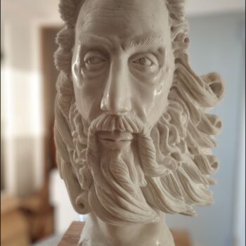 Sculpture titled "IL mio Zeus" by Andrea Gardini, Original Artwork, Stone