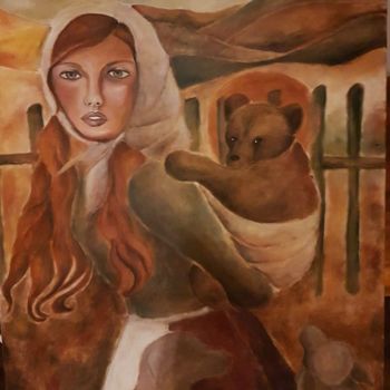 Painting titled "La cosecha" by Andrea Gedl, Original Artwork, Oil