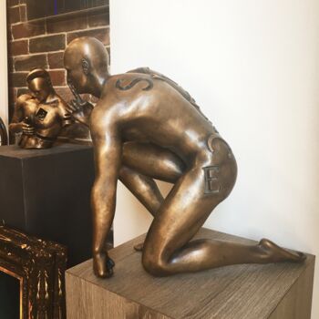 Sculptuur getiteld "SILENCE (BRONZE 2/8)" door Andrea Giorgi, Origineel Kunstwerk, Bronzen