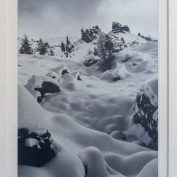 Photography titled "Neve Vellutata" by Andrea Simone Peruzzo, Original Artwork, Digital Photography Mounted on Other rigid p…