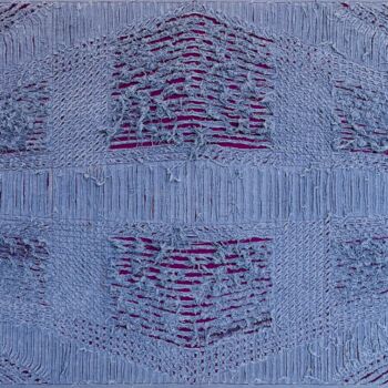 Arte textil titulada "Palazzo Lilla" por Andrea Simone Peruzzo, Obra de arte original, Tela