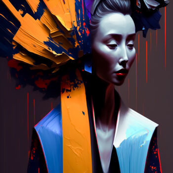 Arte digitale intitolato "past beauty" da Andrea Tscherbner, Opera d'arte originale, Immagine generata dall'IA