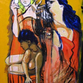 Painting titled "FEMMINILITA'" by Andrea Vaccaro, Original Artwork
