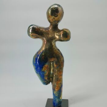 Sculpture titled "Siluetta" by Andrea Viviani, Original Artwork, Clay
