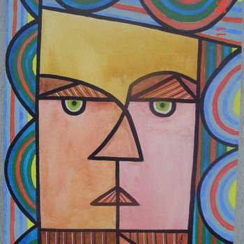 Pintura intitulada "Face" por Andréa Dórea, Obras de arte originais