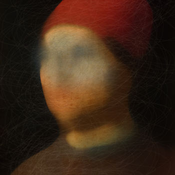 Arte digitale intitolato "ritratto di un uomo" da Andrea Pisano, Opera d'arte originale, Pittura digitale