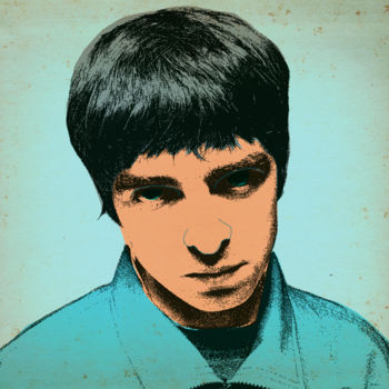 Digital Arts titled "Noel Gallagher" by Andrea Pisano, Original Artwork, Digital Painting