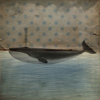 Digitale Kunst mit dem Titel "La Balena delle Ste…" von Andrea Pisano, Original-Kunstwerk, Digitale Malerei