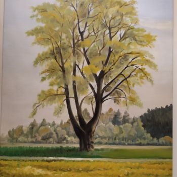 Painting titled "Δέντρο, suntree" by Andreas Anatolites, Original Artwork, Oil