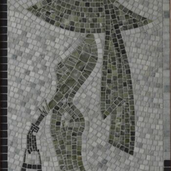 Sculpture titled "Signora in Verde" by Andreas Duttkowsky, Original Artwork, Mosaic