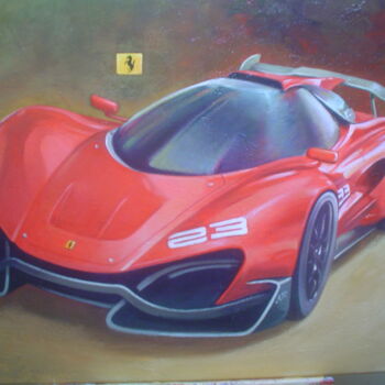 Pintura intitulada "SUPER CAR" por Andreas Galiotos, Obras de arte originais, Acrílico