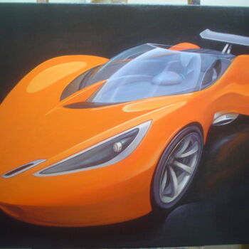 Painting titled "SUPER CAR" by Andreas Galiotos, Original Artwork, Acrylic