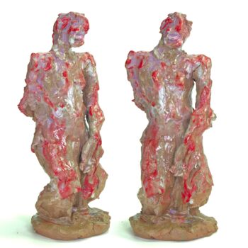 Sculpture titled "Antigone" by Andreas Loeschner-Gornau, Original Artwork, Ceramics