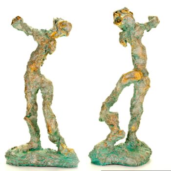 Scultura intitolato "Peleus" da Andreas Loeschner-Gornau, Opera d'arte originale, Ceramica