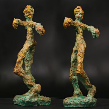 Sculpture titled "Dionysus" by Andreas Loeschner-Gornau, Original Artwork, Ceramics