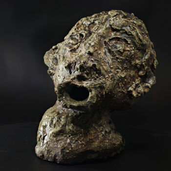 Sculpture titled "Gilgamesh" by Andreas Loeschner-Gornau, Original Artwork, Stone