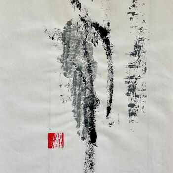 Отпечатки и Гравюры под названием "Zen auf Japanpapier…" - Andreas Ostermann, Подлинное произведение искусства, Монотип
