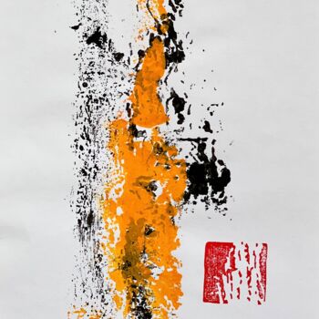 印花与版画 标题为“Zen auf Papier #3” 由Andreas Ostermann, 原创艺术品, 蒙纳