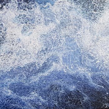 Painting titled "water vortex" by Andreas Roser, Original Artwork, Acrylic