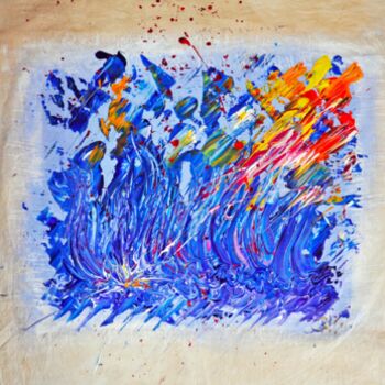 绘画 标题为“Azzurro come il tuo…” 由Andrea Speziali, 原创艺术品, 丙烯