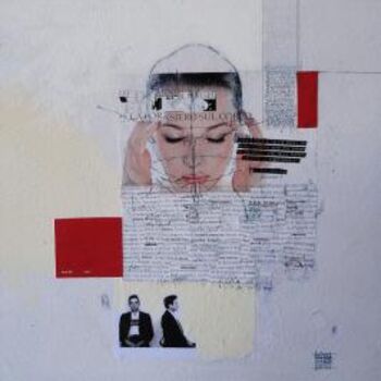 Картина под названием "Face#31122012" - Andrea Sterpa, Подлинное произведение искусства