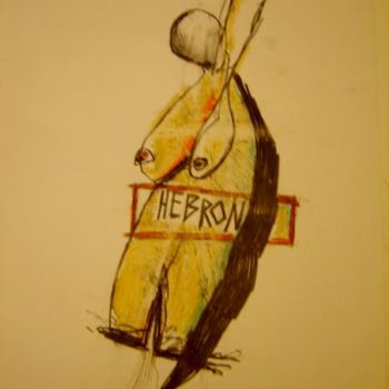 Pittura intitolato "Hebron due" da Andrea Volterra, Opera d'arte originale