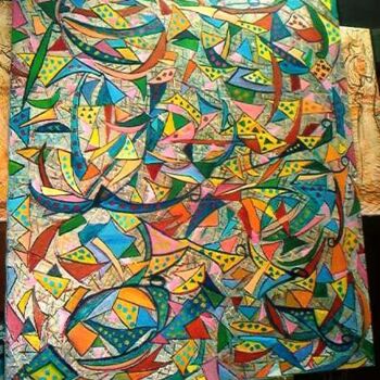Pintura titulada "Abstracções" por André Da Luz (luxbridge), Obra de arte original, Oleo
