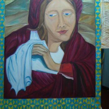 Pintura titulada "Nossa Senhora das A…" por André Da Luz (luxbridge), Obra de arte original, Oleo
