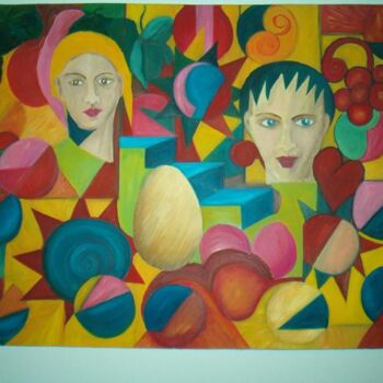 Pintura intitulada "Tela Encantada" por André Da Luz (luxbridge), Obras de arte originais, Óleo