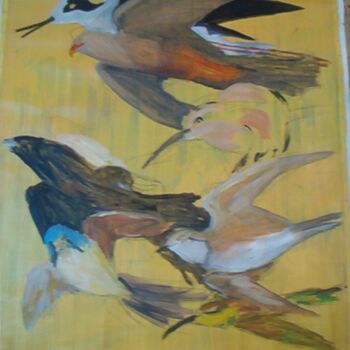 Pintura titulada "Free Birds" por André Da Luz (luxbridge), Obra de arte original, Oleo