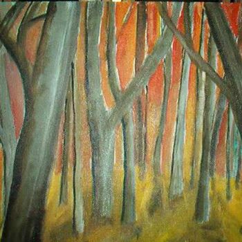 Pintura titulada "Floresta" por André Da Luz (luxbridge), Obra de arte original, Oleo