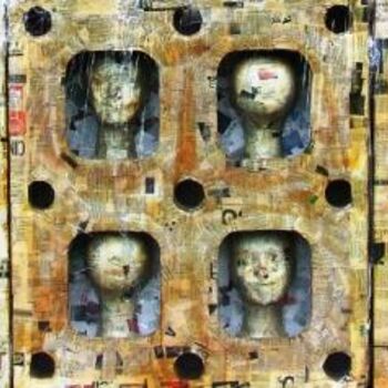 Escultura intitulada "Nerds Final Cut" por André Da Luz (luxbridge), Obras de arte originais, Média Mixtas