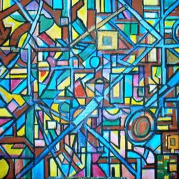 Painting titled "Abstracto" by André Da Luz (luxbridge), Original Artwork