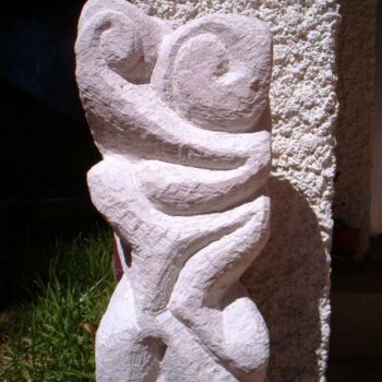 Escultura intitulada "escultura Pedra Ançã" por André Da Luz (luxbridge), Obras de arte originais