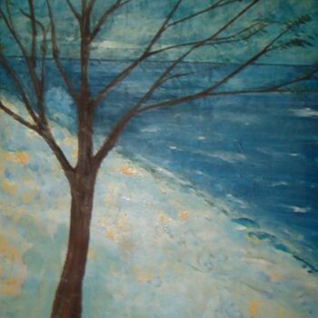 Painting titled "Winter" by André Da Luz (luxbridge), Original Artwork