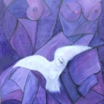 Painting titled "Holy Spirit" by André Da Luz (luxbridge), Original Artwork